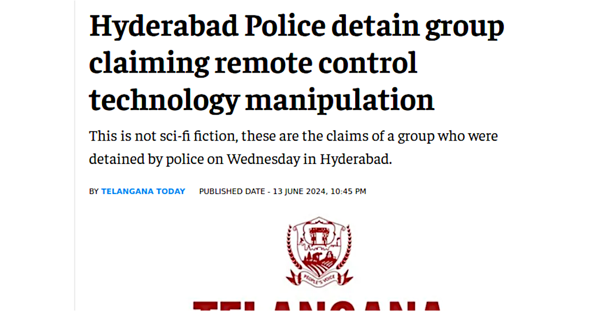 Hyderabad Police detain group claiming remote control technology manipulation